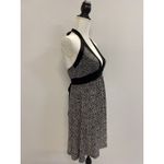 XX3 Dress Womens Small Black White Geometric Halter Empire Cocktail Y2K Sexy Photo 7