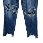 American Eagle  Hi Rise Tomgirl Jeans Womens 8 Medium Wash Rigid Distressed Photo 1