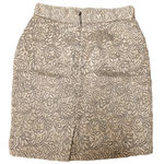 Gold & Black Floral Brocade Short Skirt Wedding Guest Church‎ Party Women's 8 Photo 1