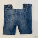 DL1961  Mara Instasculpt Straight Ankle Denim Blue Jeans Fringe Hem EUC Sz 25 Photo 6