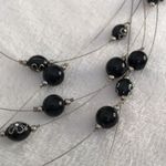 3 pieces Glass crystal bead choker necklaces set Photo 6