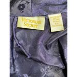 Victoria's Secret  Vintage Gold Label Blue Floral Embossed Satin Belted Robe P S Photo 8