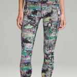 Lululemon NWOT FAST AND FREE HIGH RISE CROP MULTI PAINT DRIFT PRINT Photo 0