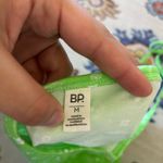 BP  Neon Green Halter Tie Neck Floral Printed Crop Tank Top Medium Y2K Photo 2