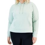 Ideology ID Techy Drawstring-Hood Hoodie, Mint Wash Plus Size 3X New w/Tage Photo 0