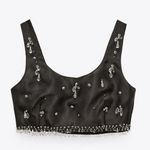 ZARA jeweled top Photo 0