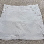 Rafaella  Comfort Womens White Button Accent Skirt Size XXL Photo 0