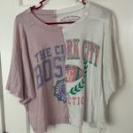Aeropostale Boston New York Spliced Oversized Graphic Tee size small Photo 3