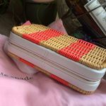 Kate Spade Authentic Leather/Straw clutch/Crosby Photo 11