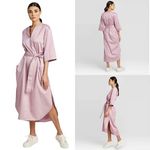 Prologue NWOT Light Rose Pink Casual Belted Midi Dress New Photo 1
