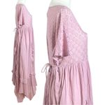 Free People  Ethereal Bohemian Bring The Romance Midi Maxi Dress Pink Medium Photo 6