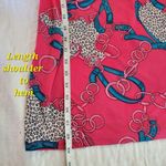 Love Couture Jeans pink mix cheetah chain prints Large top Photo 7