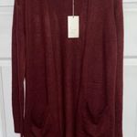 A New Day Burgundy Cardigan Photo 0