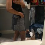 Cotton On  black two-tone Jean skirt Photo 2