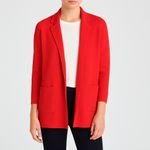 J.Crew  Sophie Open Front Sweater Knit Blazer Cardigan Cerise Red Size Small Photo 12