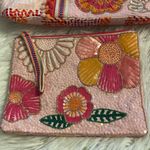 America & Beyond Embellished Tote (NWT with two pouches brand new with Pink Photo 1