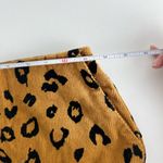 Obey Leopard Print Corduroy Mini Skirt 26 Tan Black Zip Front Y2K Punk Grunge Photo 4