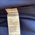 IZOD Button Down Long Sleeve Cotton Blend Navy Shirt XS Photo 5