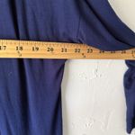 Invoire Cardigan Womens Large Long Lightweight Open Front Duster Sweater Blue Photo 5