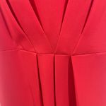 Sharagano  orange red pleated dress size 4P NWT Photo 2