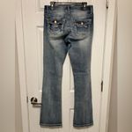 Daytrip Medium Wash Virgo Bootcut Distressed Denim Jeans Photo 11