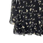 La Maison Talulah Night Spark Floral Chiffon Mini Dress Size XL Black Photo 6