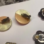 Lot Of 4 Statement Costume Earrings Clip On Clip Photo 8