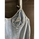 Jordache Vintage  Women's Blue Bustier Denim Romper Size L 90s Y2K Photo 1