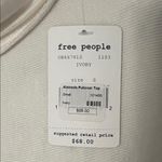 We The Free Free People Women's Cream Long Sleeve Top Small Photo 1