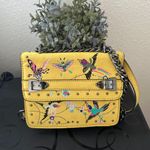 Topshop Polly Bird Embroidered Crossbody Yellow Bag Photo 0