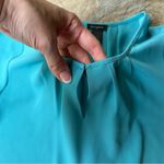 Ann Taylor Women's Turquoise Blouse Size Medium Short Sleeves Photo 2