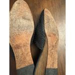 Billy Reid  black woven leather mules heels with pointy toe women's size 7 1/2-8 Photo 5