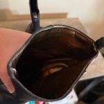 Charles David  Black Leather Heeled Platform Ankle Booties Women’s Size 5 Studs Photo 7