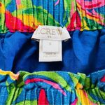 J.Crew  Linen Blend Tropical Floral Sidewalk Blue Pink Green Skirt Size 6 Photo 4