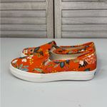 KEDS x RIFLE PAPER CO. Triple Decker Floral Slip On Platform Sneakers Orange Photo 1