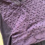 Akemi + Kin  Purple and Gold Sleeveless Blouse Sz M Photo 2