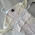 Nookie  Bodycon Dress Mesh Midi Nude Pink (xsmall) sheer cutout long sleeve party Photo 2