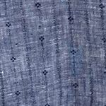 Frank & Eileen Women’s Barry Blue Mini Flower Button Down Striped Shirt Linen XS Photo 4