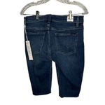 Hudson Jeans Hudson Amina Raw Hem Denim Mid Rise Bermuda Blue Jean Shorts in Reserve Size 28 Photo 4