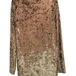 Bellamie NWOT  Green Velvet Side Knot Tied Blouse Photo 1