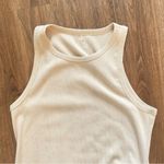 Aerie  Cream Halter‎ Sheath Midi Dress Photo 3