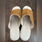 ZARA  brown faux Suede Espadrille Wedge Sandals Open Toe 37 Photo 4