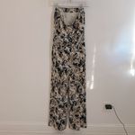 Diane Von Furstenberg DVF Ani Silk Animal Print Strapless Wide Leg Jumpsuit Photo 3