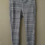 Athleta Jacquard Chaturanga Leggings Textured Black White - LP Photo 2