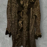 Alberto Makali ‎ Cardigan Sweater with Real Fur Trim Photo 0