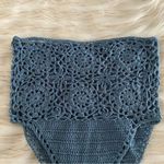 Boutique Blue Crochet Knit Rave Beachwear Boho Bikini Bottoms Photo 84