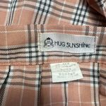 Plaid Pink Pleated Skirt Orange Size undefined Photo 3