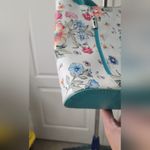 Borse In Pelle Purse Floral Leather Crossbody Purse Made In Italy Zip Tote White Photo 3