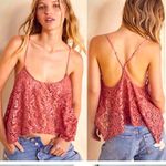 Free People  best idea sequin rise cami small $68 Nwot Photo 1