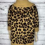 Scarlett Love  Size 1X Animal Print Cowl Neckline Tunic Sweater Top Photo 3